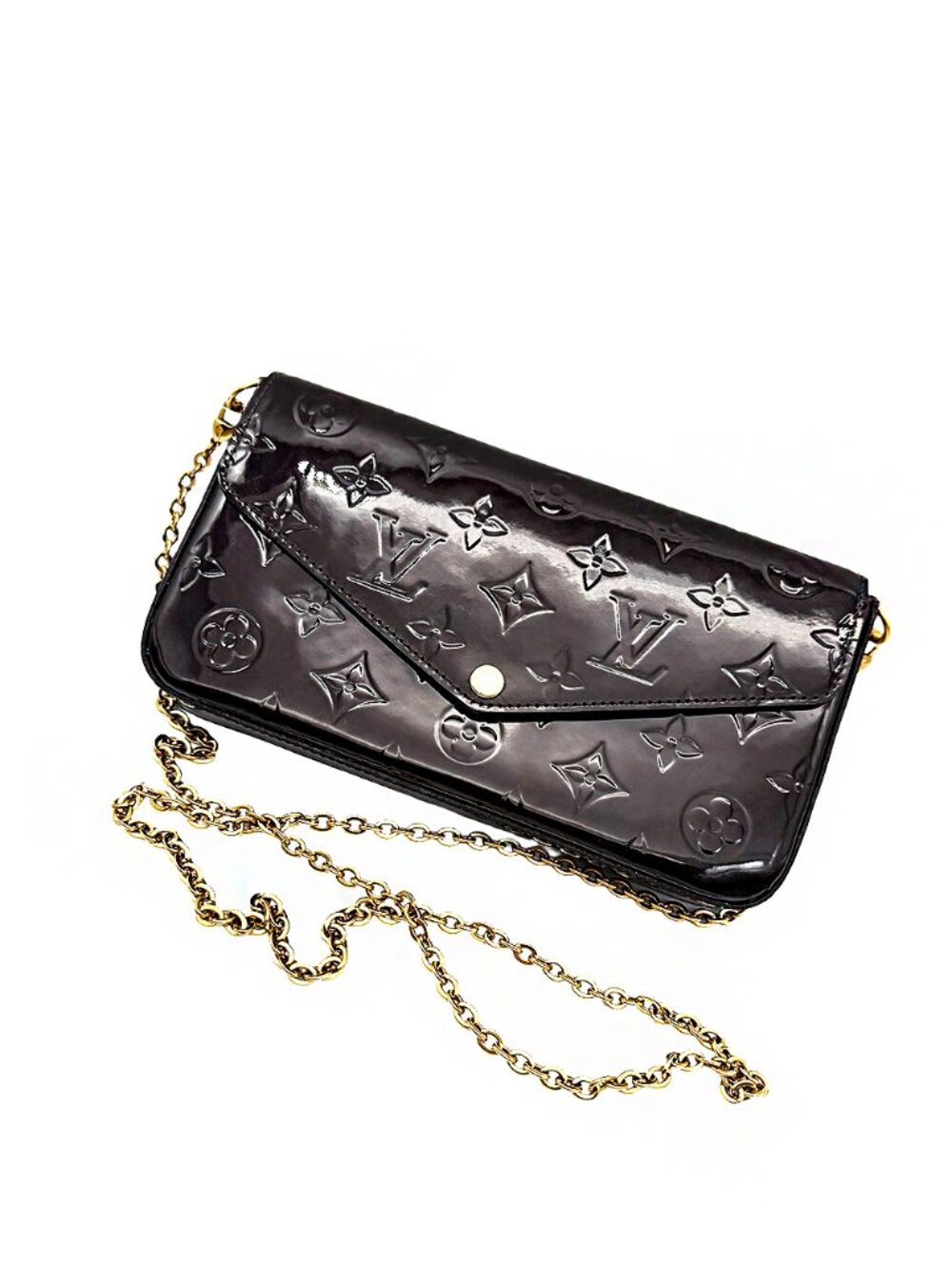Louis Vuitton Amarante Vernis Patent Leather Bag